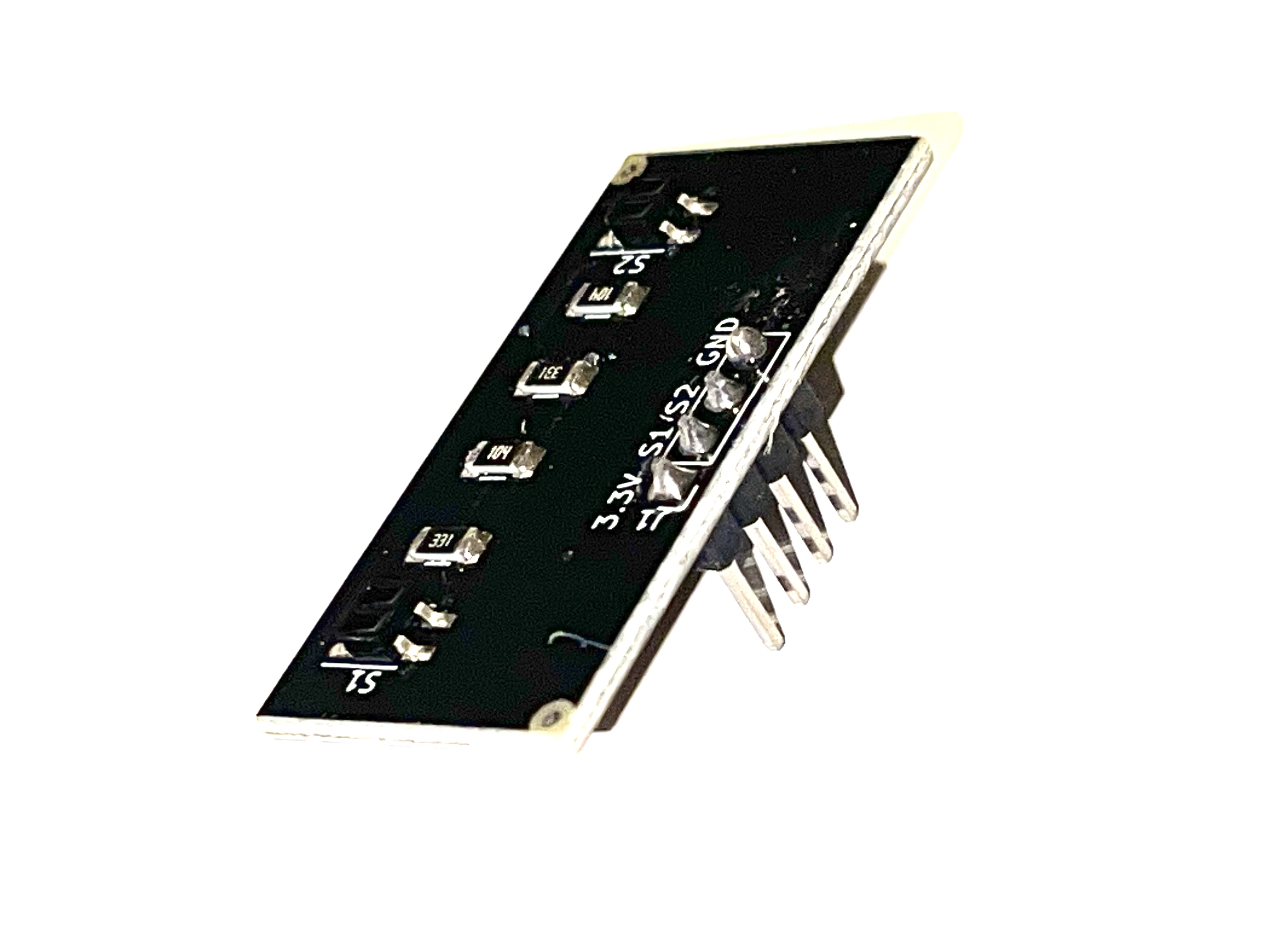 Reflelctance sensor for following or finding lines the robot drives over